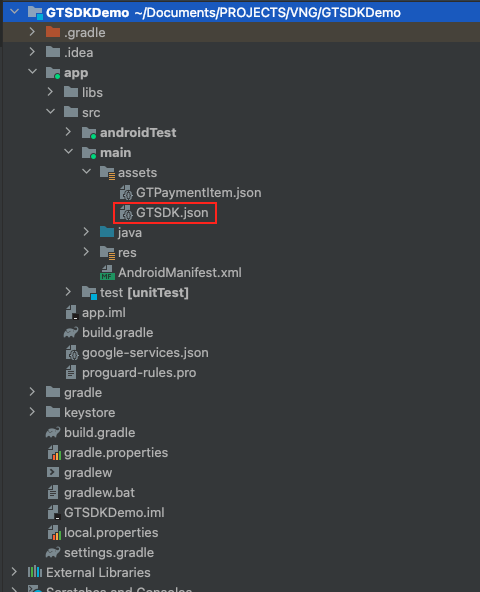SDK Document - [Soul Land VNG-Android] - [2.3.50-Integration]